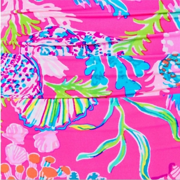 🔥🔥🆕💕🌴LILLY PULITZER🌴FLAMENCO SWIMSUIT /PINK ISLE LAST BUD NOT LEAST - Picture 6 of 7